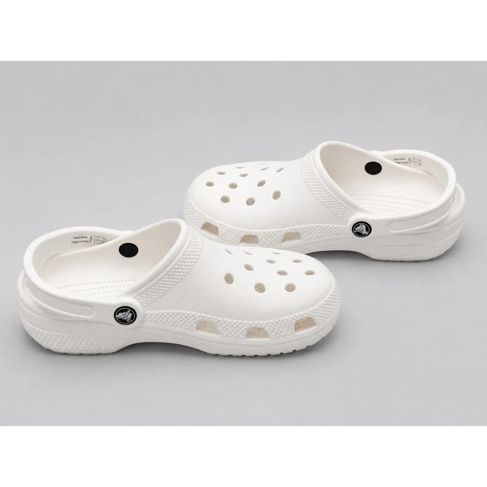Crocs Classic Clog White Kids Youth J5 Slip On Comfort Casual ShoesOUTOFSTOCK